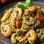Delicious Shrimp Pesto Pasta First Image