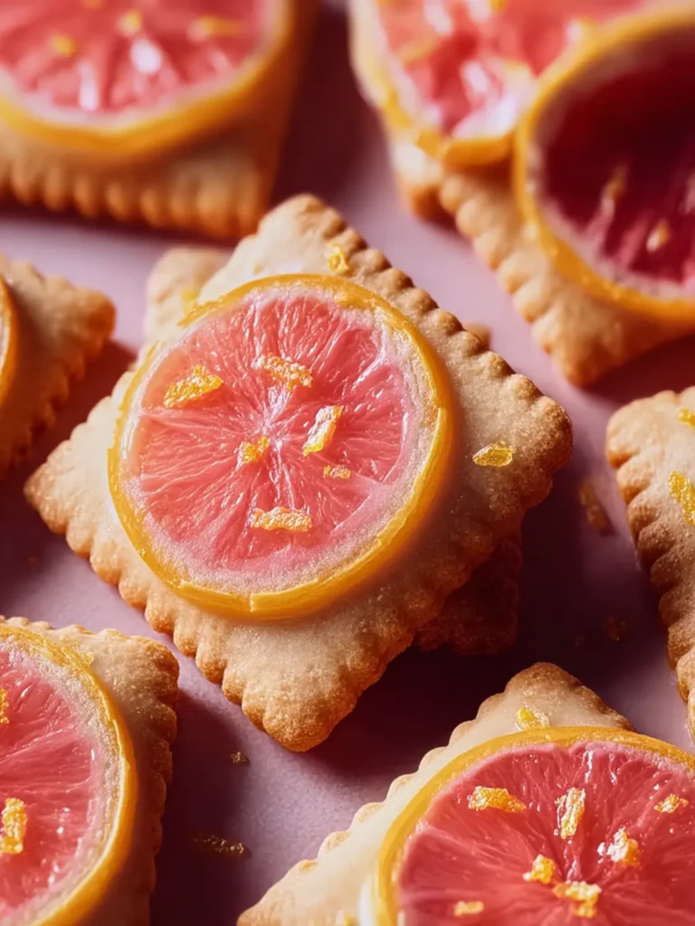 Grapefruit Shortbread Cookies First Image