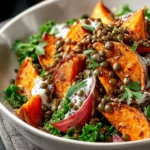 Roasted Sweet Potato Salad with Lentils First Image