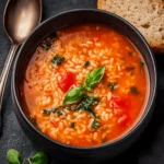 Tomato Rice Soup Recipe First Image