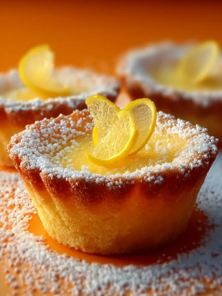 Mini Baby Lemon Impossible Pies First Image