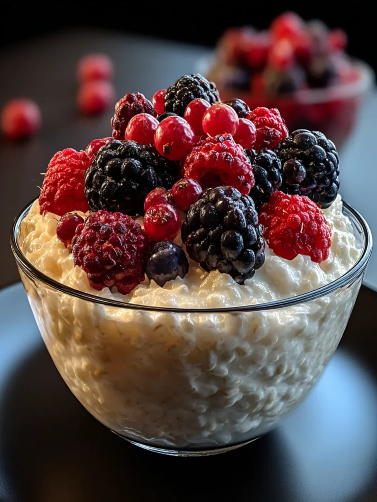 Rice Pudding with Berries Mix First Image