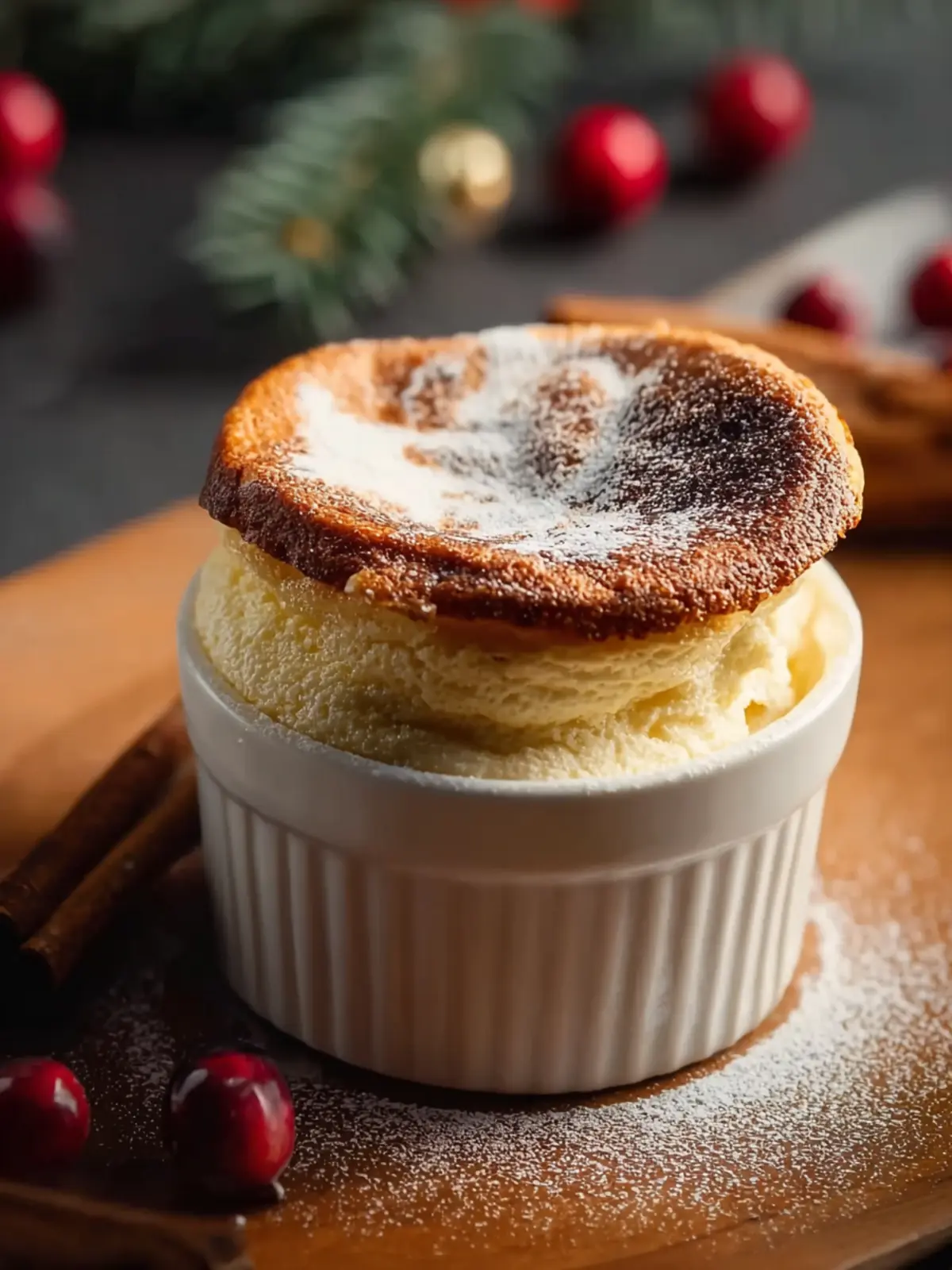 Eggnog Soufflé With Holiday Spices First Image