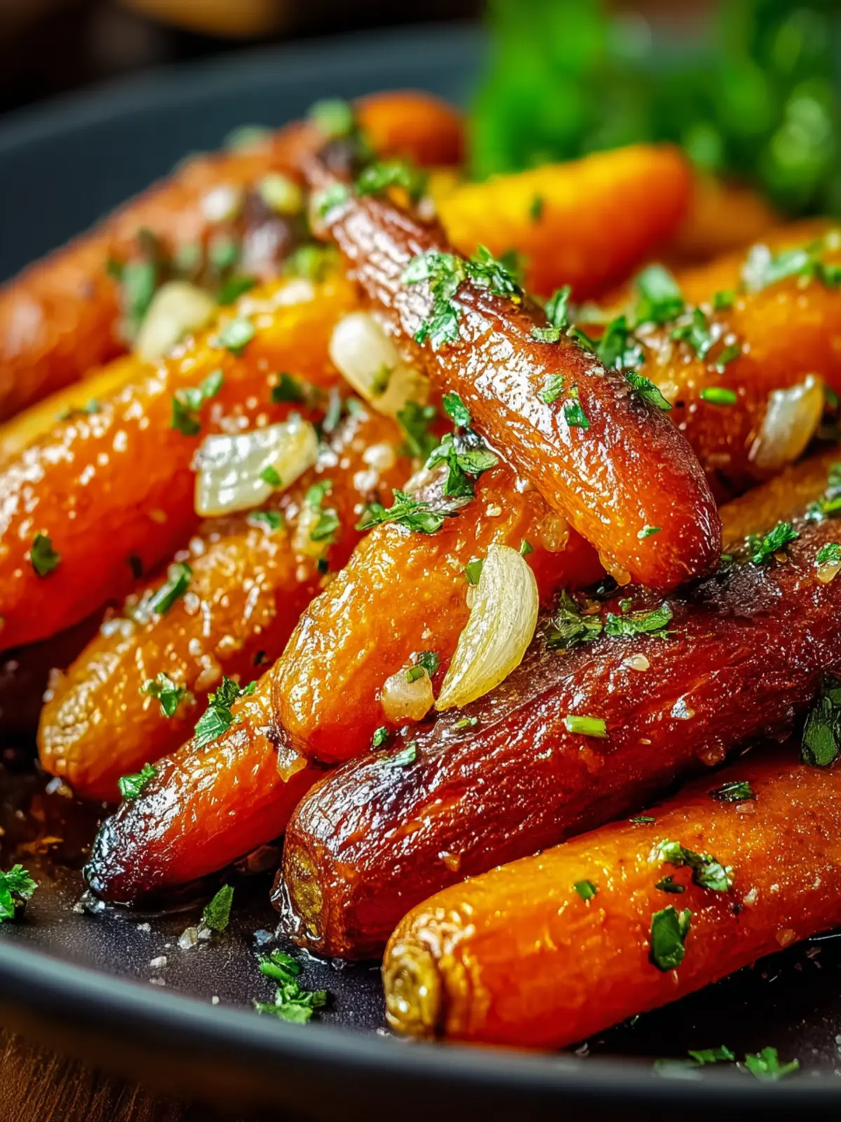Irresistible Honey Garlic Roasted Carrots Recipe First Image