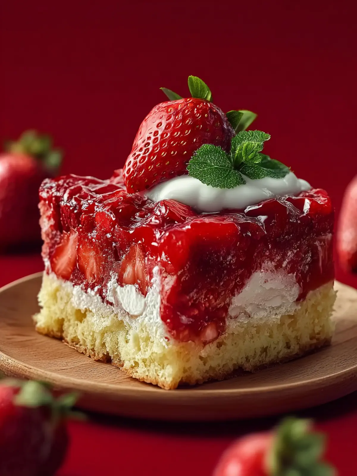 Strawberry Earthquake Cake First Image