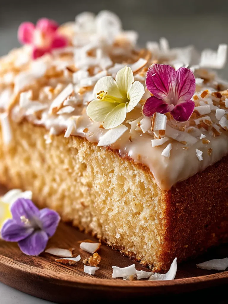Coconut Loaf Cake Recipe First Image