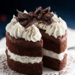 Chocolate Cake with Whipped Cream Frosting First Image