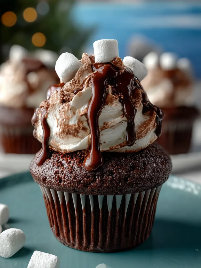 Hot Cocoa Cupcakes First Image