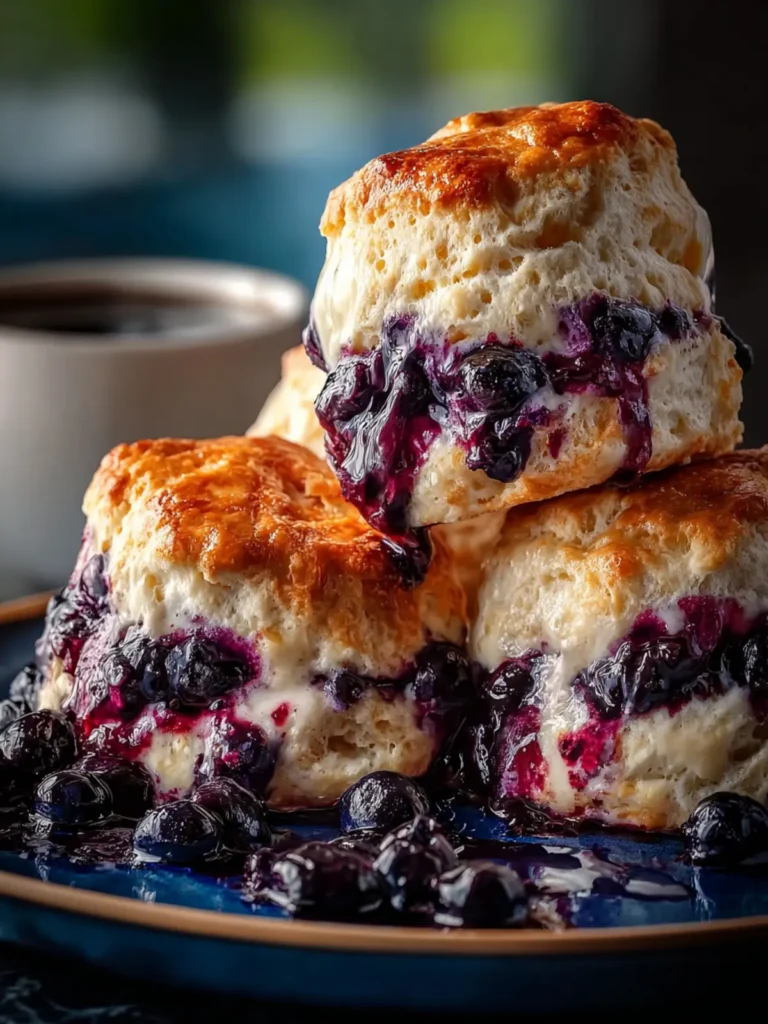 Delicious Blueberry Butter Swim Biscuits First Image