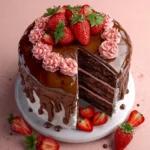 Strawberry Chocolate Layer Cake First Image