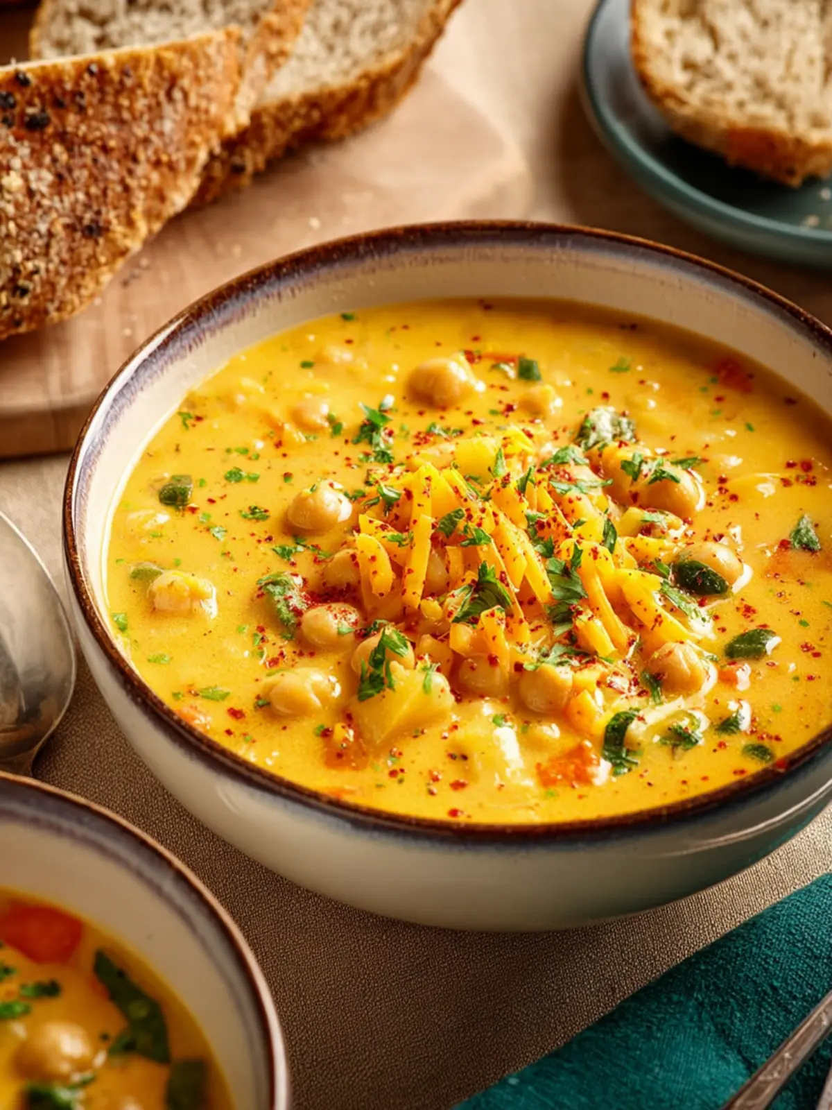 Cheddar Chickpea Chowder First Image