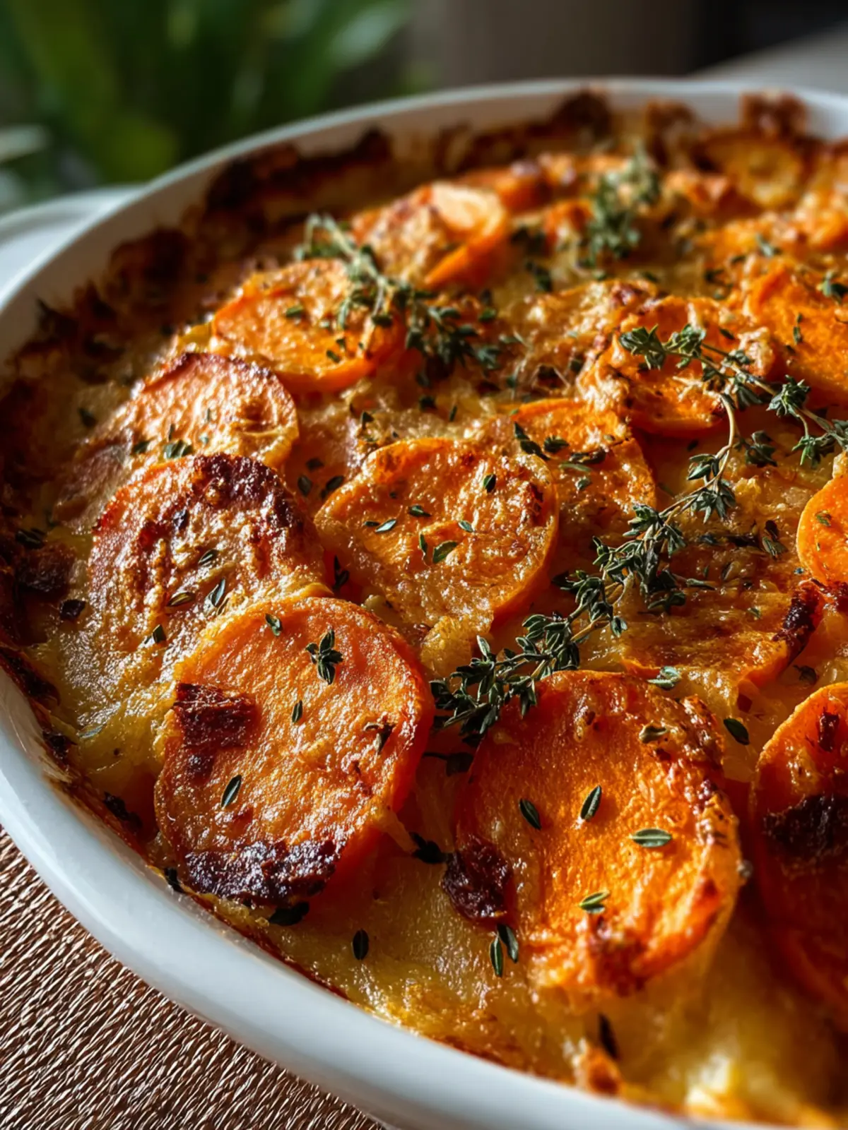 Garlic Scalloped Sweet Potatoes: Indulgent Comfort Food Delight 5 Garlic Scalloped Sweet Potatoes First Image
