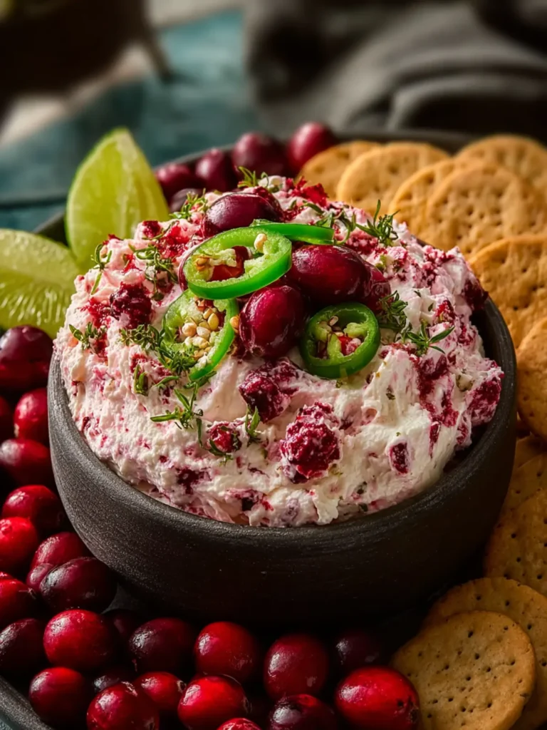 Cranberry Jalapeño Cream Cheese Dip First Image