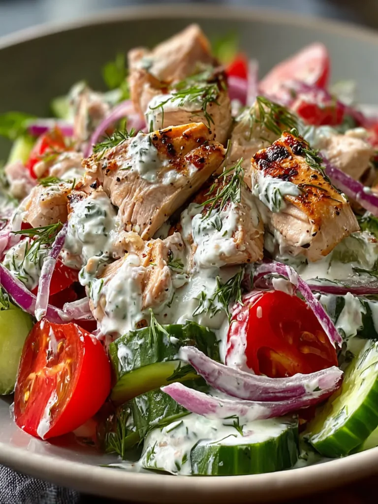 Greek Chicken Tzatziki Salad First Image