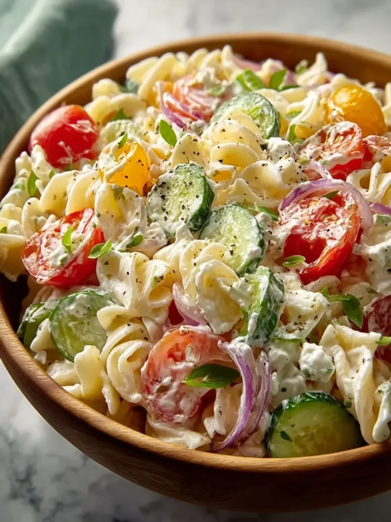 ottage Cheese Pasta Salad First Image