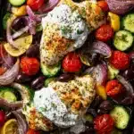 Sheet Pan Tzatziki Chicken First Image