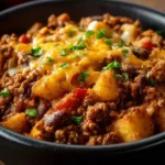 Slow Cooker Cowboy Casserole First Image