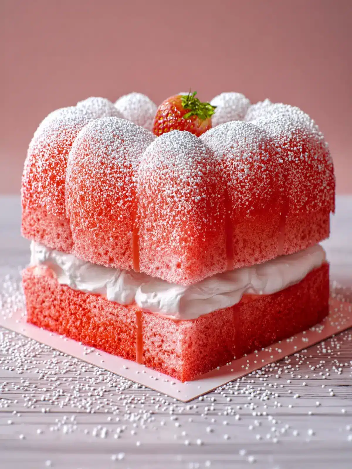 Strawberry Marshmallow Cake First Image