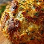 No-Knead Dill Gouda Artisan Bread First Image