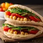 Easy Hummus Pita Sandwiches First Image