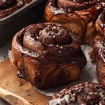 Vegan Chocolate Cinnamon Rolls First Image