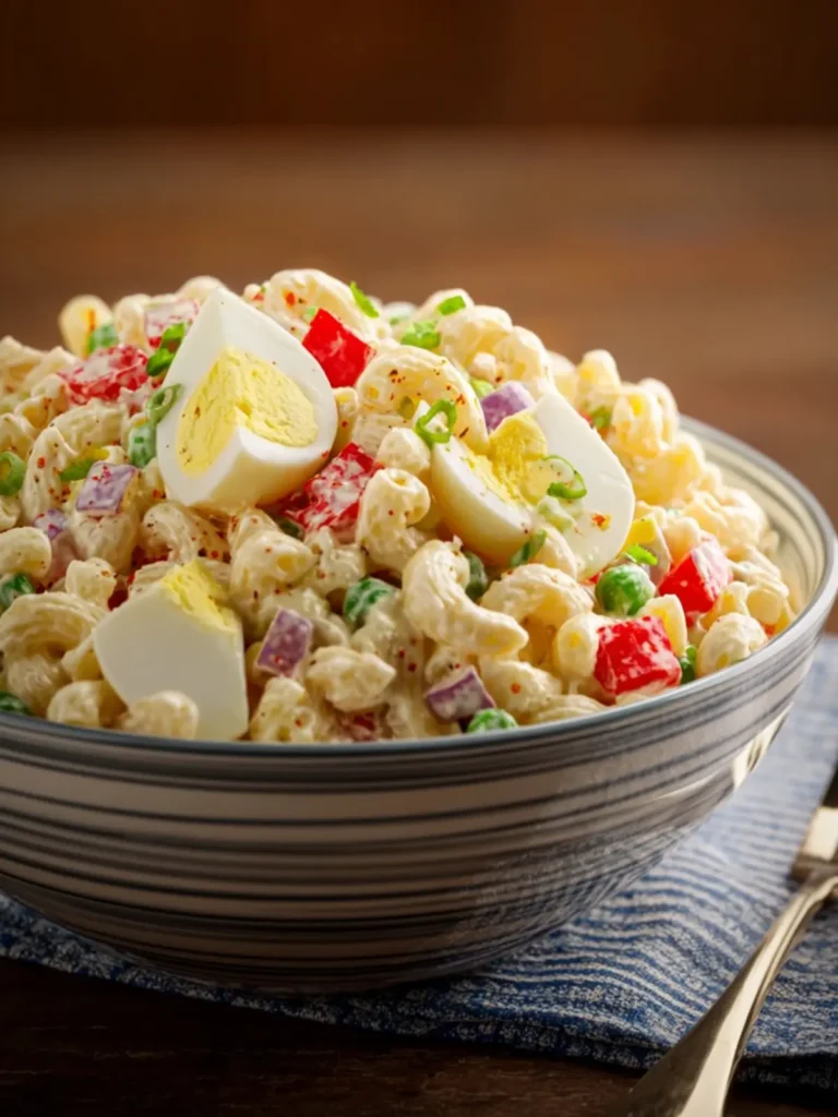 Creamy and Old Fashioned Classic Southern Macaroni Salad First Image