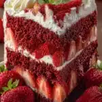 Strawberry Velvet Cake First Image