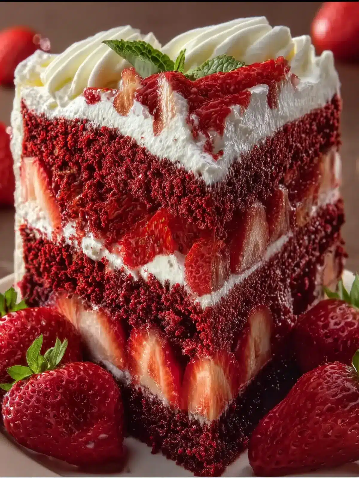 Strawberry Velvet Cake First Image