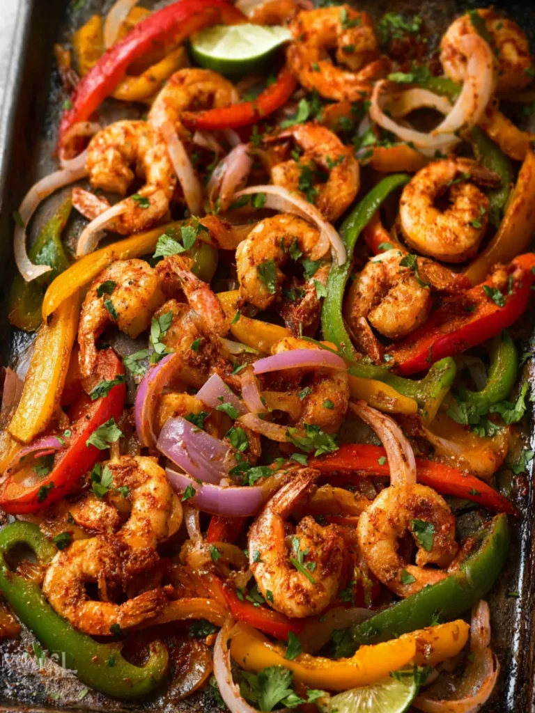 Sheet Pan Shrimp Fajitas First Image