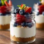 Healthier No-Bake Cheesecake in a Jar First Image