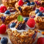 Baked Oatmeal Cups with Greek Yogurt First Image